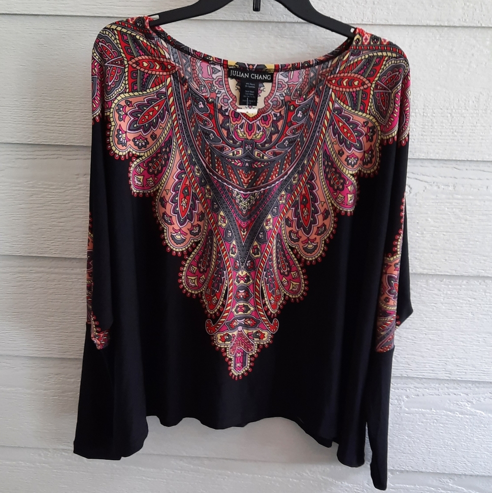 Julian Chang o/s multi color top